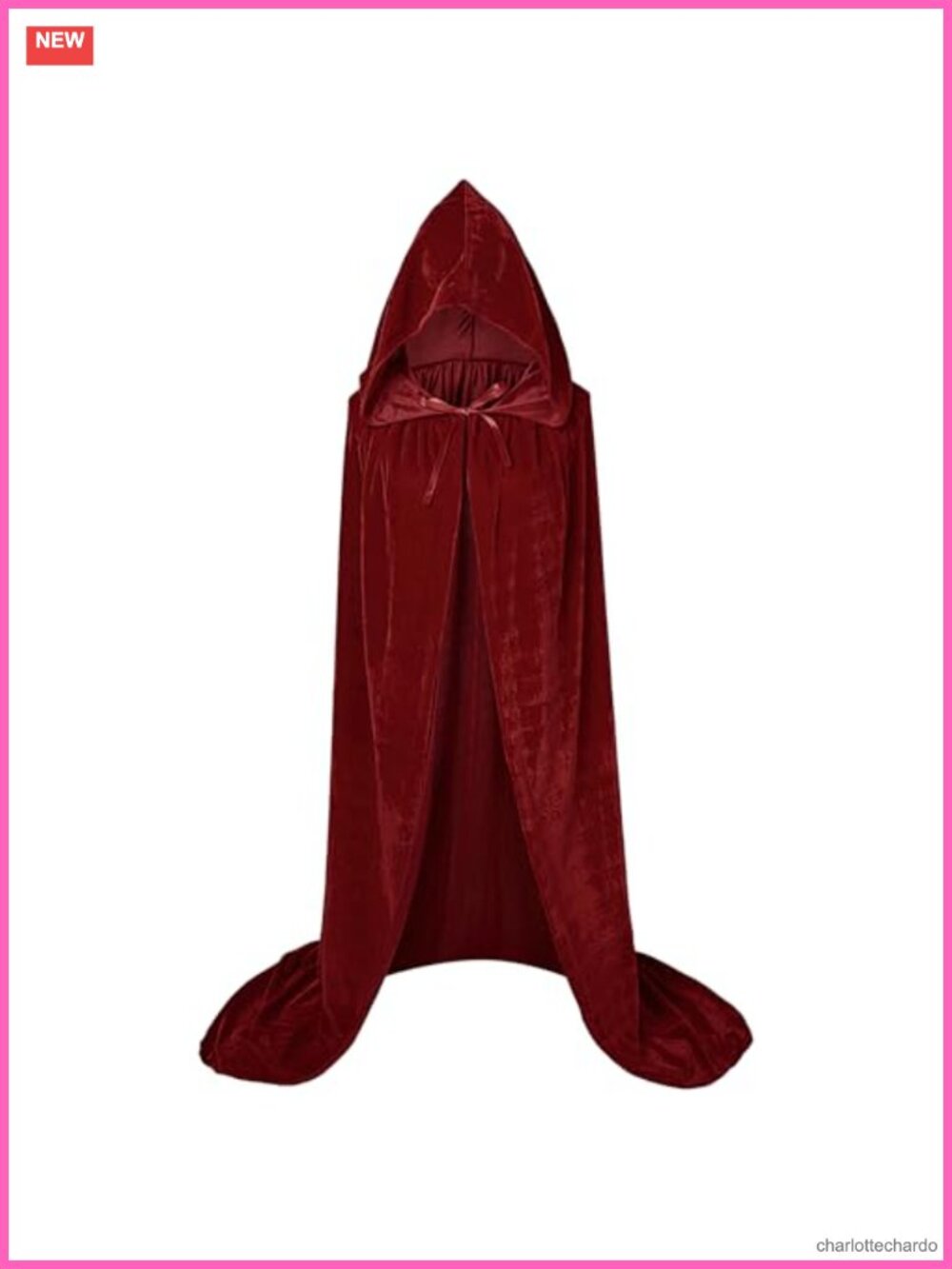 Velvet Hooded Wizard Cloak Witch Cape Halloween Cosplay Costume